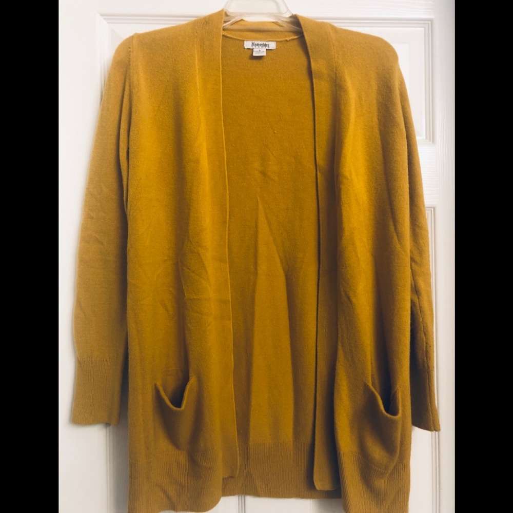 Mustard yellow cardigan